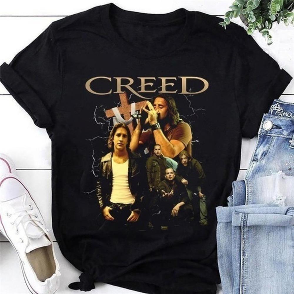 Creed Band Bootleg Style Rock Fan Concert Gift Graphic T-Shirt